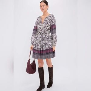 Ulla Johnson Abri Cosmos Mini Dress Belted Printed Size 6